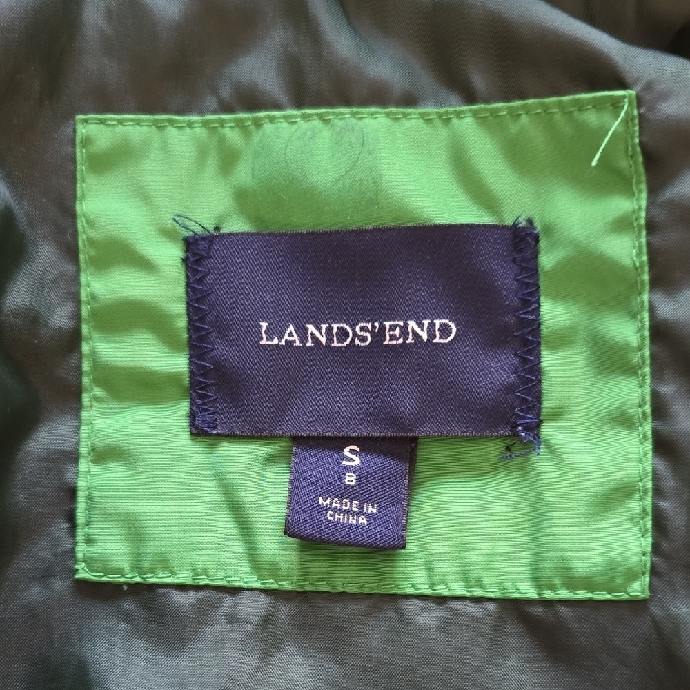 Lands' End Boys Hooded Light to Mid Weight Winter Jacket | Size Small 8 - Picture 3 of 13